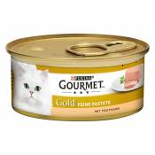 24x85g Les Mousselines : dinde Gourmet Gold pour chat