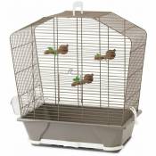 Cage petit oiseau camille 50 taupe 72x39x74cm