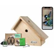 Green Feathers - Kit complet Nichoir (avec vue latérale) et caméra Wifi
