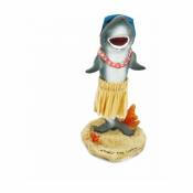 Hawaii Poupée Hula Doll miniature tableau de bord - Requin avec lunettes de soleil
