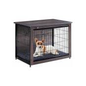 Maxxpet - Cage pour chien en bois - 82x55x64 cm - Caisse pour chien - Cage pour chien pour la maison - Niche pour chien - Maison pour chien - Marron