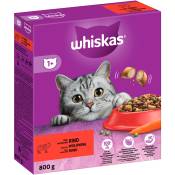 800g Whiskas 1 +, bœuf - Croquettes pour chat