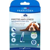 Francodex - 4 pipettes anti-stress apaisement et bien-être pour chien Transparent