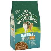 Lot James Wellbeloved pour chat - Adult Hairball dinde,