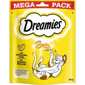 3x180g fromage Catisfactions Maxi Pack 180g Dreamies - Friandises pour Chat