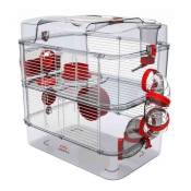 Zolux - Cage pour petits rongeurs Rody 3 duo rouge