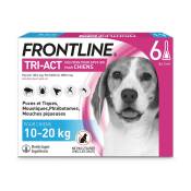 6 pipettes Frontline Tri Act pour chien de taille moyenne,