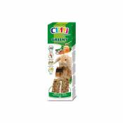 Bâtonnets pour lapins nains et cochons d'inde aux légumes + miel « greeny » 110 g. Aliment complémentaire pour petits animaux Made in Italy