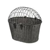 Handlebar Bicycle Basket With Wire Cover Anthracite - 44X41X34 cm - Trixie