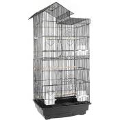 Hofuton Cage à Oiseaux 46 x 35,5 x 99 cm Cage pour Perruche Calopsitte Conure Pinson Canaris Noir