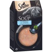 Mégapack Sheba Classic Soup 80 x 40 g pour chat - poisson blanc