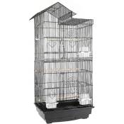 Wyctin - Hofuton Cage à Oiseaux 46 x 35,5 x 99 cm Cage pour Perruche Calopsitte Conure Pinson Canaris Noir