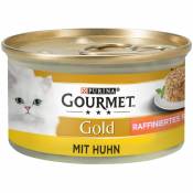 24x85g Timbales : poulet Gourmet Gold pour chat + 12
