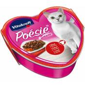 Aliments pour chats Poésie Création, Boeuf et carotte - 30 boîtes de 85 g - Vitakraft