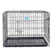 Cage pour chien pliable et transportable noir taille l 91 x 58 x 64 cm - Noir