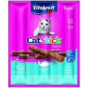 VITAKRAFT Cat Stick mini Friandise pour chat au Saumon - Lot de 20x3