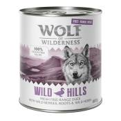 6x800g Free Range Wild Hills canard Wolf of Wilderness