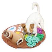Pet Snuffle Mat Dog Feeding Mat With Cute Toy Dog Training Pad (Sniffing weasel)