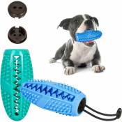 1 jouet à mâcher pour chien, jouet à mordre pour chien, brosse à dents pour chien, jouet interactif, durable et sûr (bleu clair)