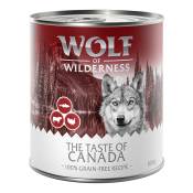 6x800g The Taste Of Canada Wolf of Wilderness - Pâtée pour chien