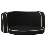Canapé pliable pour chien Noir 76x71x30 cm Coussin