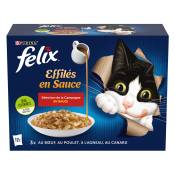 Felix Effilés en Sauce 12 x 85 g pour chat - sélection de la campagne en sauce
