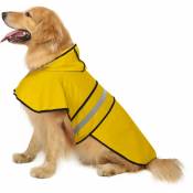 Jusch - Cape de pluie lisse à capuche pour chien -
