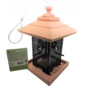 Mangeoire silo, bois métal grille. pour oiseaux. - Flamingo Pet Products - FL-110331