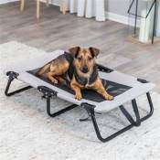 Trixie Stretcher chaise longue pour chien gris / noir