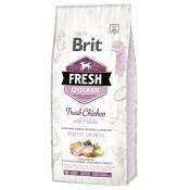 12kg de croquettes pour chiots Healthy Growth au poulet avec pomme de terre Brit Fresh
