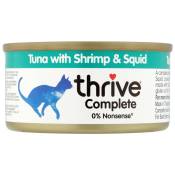 12x75g Thrive Complete thon, crevettes, calamars -