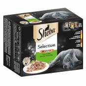 48x85g Sélection en sauce : terre & mer Sheba - Nourriture
