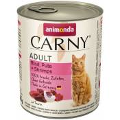 Carny Adult Nourriture pour chats bœuf et crevettes 6 x 800 g (4017721837354) - Animonda