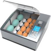 Incubateur à oeufs Couveuses Automatique 16 œufs, Numérique avec Tournage Automatique Intelligent Mini Appareil à Couveuse Température Réglable pour