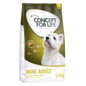 Offre d'essai : croquettes Concept for Life 1 kg ou 1,5 kg pour chien - Mini Adult (1,5 kg)
