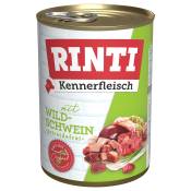 24 x 400 g RINTI Kennerfleisch sanglier nourriture humide chien