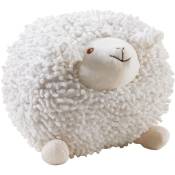 Aubry Gaspard - Mouton en coton blanc Shaggy 20 cm