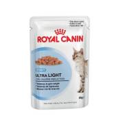 Bouchées en sauce pour chats royal canin ultra light