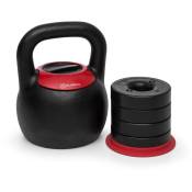 Klarfit - Adjustabell kettlebell réglable poids :8/10/12/14/16 kg noir/rouge - Noir