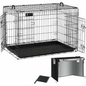Vounot - Cage pour chien pliable avec 2 portes verrouillable