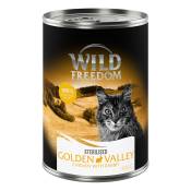 6x400g Golden Valley Sterilised - lapin, poulet Sterilised Adult Wild Freedom boîtes pour chat : -10 % !