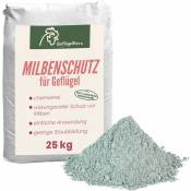 GeflügelHerz Protection 100% naturelle contre les acariens 25 kg bain de poussière pour poulets poudre contre les acariens bain de sable bain sec