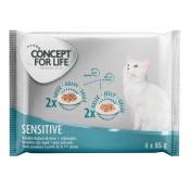 4x85g Sensitive Concept for Life - Pâtée pour chat