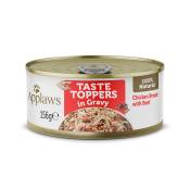 Applaws Taste Toppers en sauce 6 x 156 g pour chien - poulet, bœuf