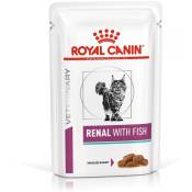 Royal Canin - Veterinary Renal Fish 12 x 85 g Aliment complet diététique pour chats adultes Pour le soutien en cas de problèmes rénaux En sachet