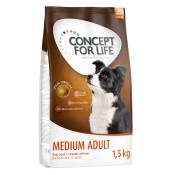 Offre d'essai : croquettes Concept for Life 1 kg ou 1,5 kg pour chien - Medium Adult (1,5 kg)