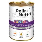 24 x 400 g Dolina Noteci Premium Junior, foie de lapin, nourriture humide pour chiens