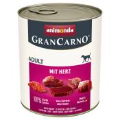 animonda GranCarno Original Adult 6 x 800 g pour chien - cœur