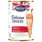 Butcher's Delicious Dinners 24 x 400 g pour chat - bœuf