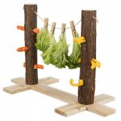 Trixie - Duo tronc d'arbre pour aliments 53 x 34 x 25 cm pour lapins Multicolor